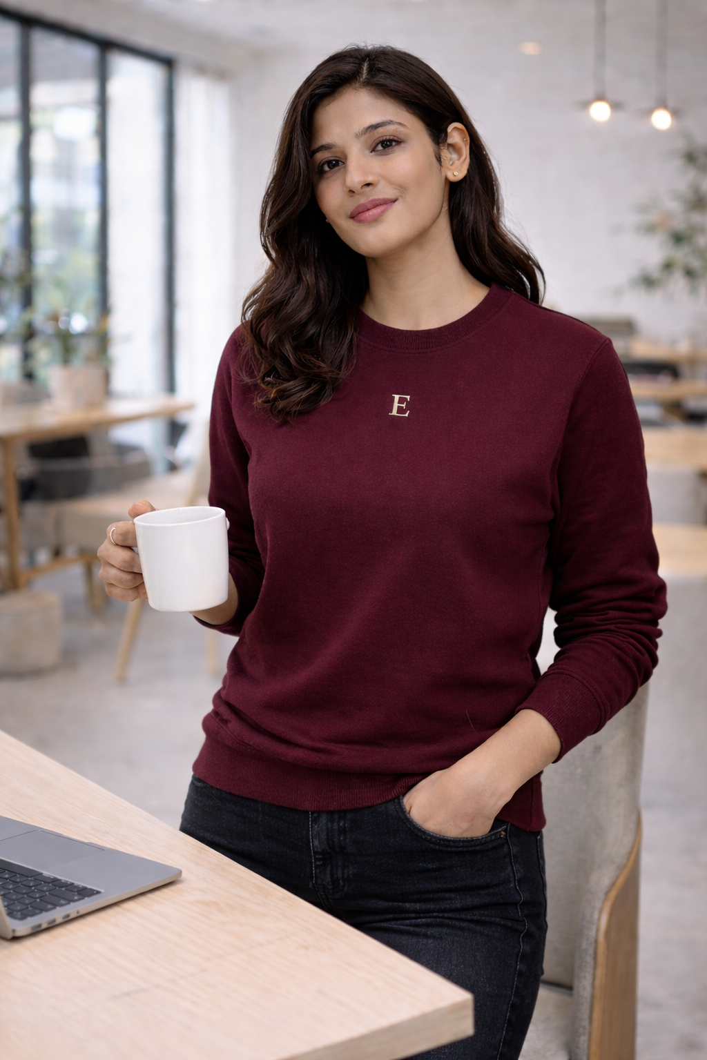 Unisex Sweatshirt- Maroon