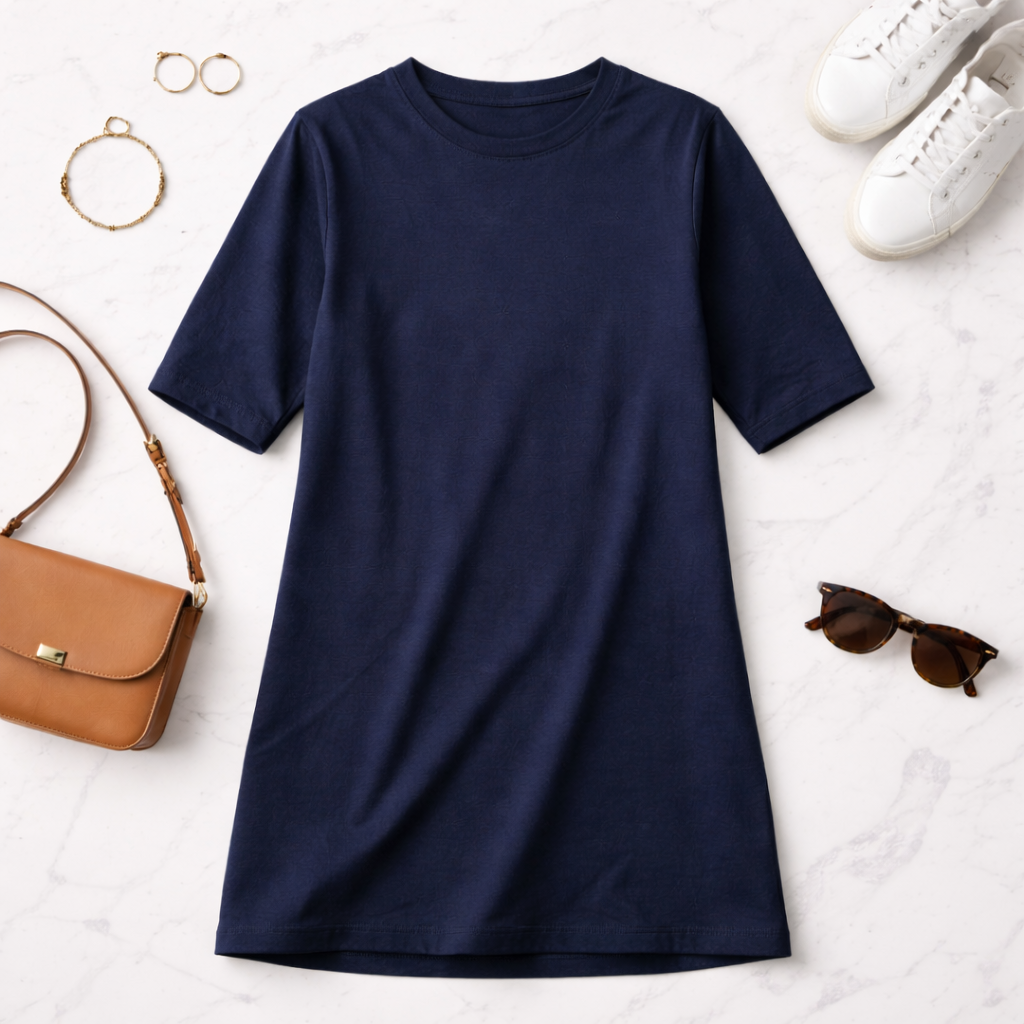 Essential Dress - Navy Blue