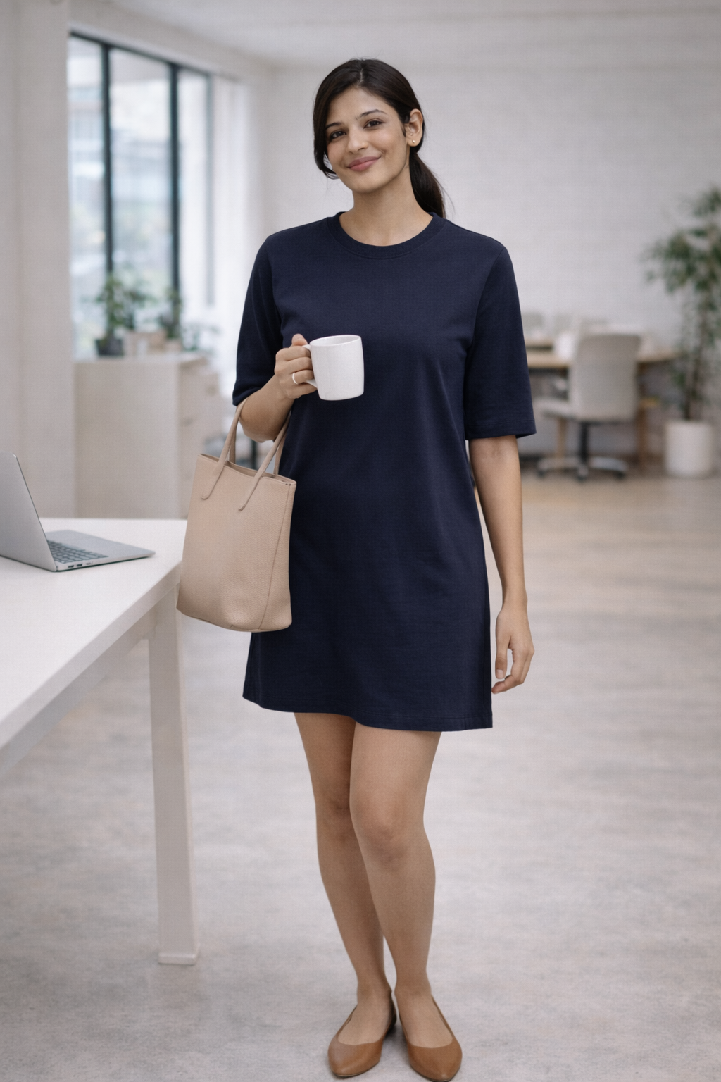 Essential Dress - Navy Blue