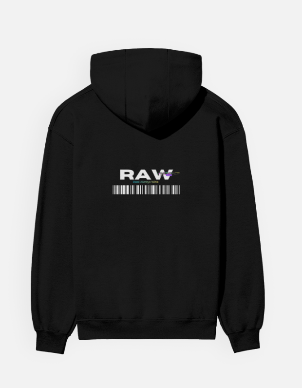 RAW // Black – Limited Drop Unisex Hoodie